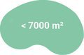 < 7000 m² < 7000 m²