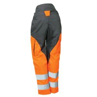 Professional high-visibility trousers for brushcutter operators